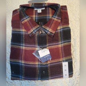 Croft And Borrow 2XL Plaid Button Up Long Sleeve